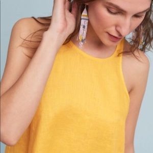 NWT Anthropologie Maeve Linen Swing tank Top XS